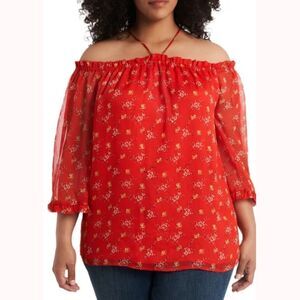 Vince Camuto Bouquet Refresh Ruffle Cuff Blouse